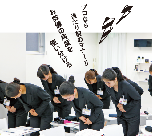 お辞儀の確度を使い分ける